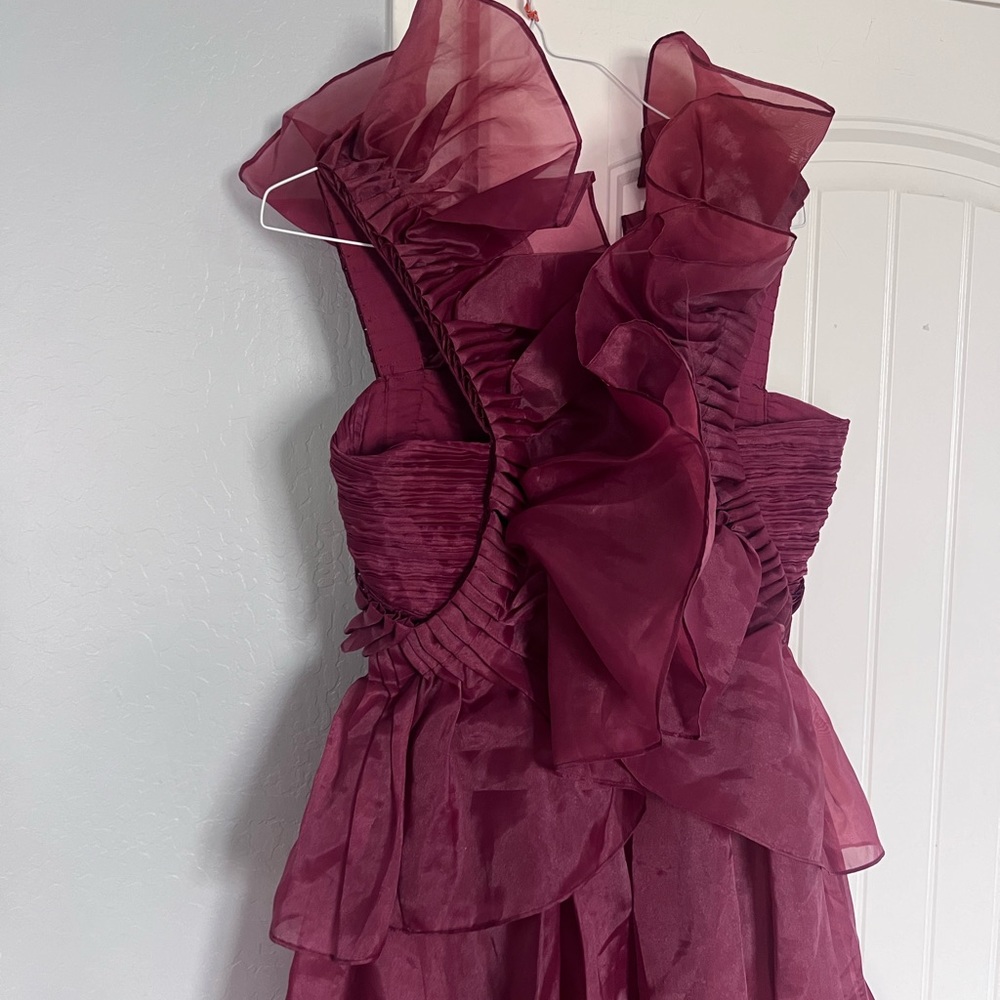 COPY - Asra Pleated Frill Midi Dress size 10 new - Picture 9 of 11